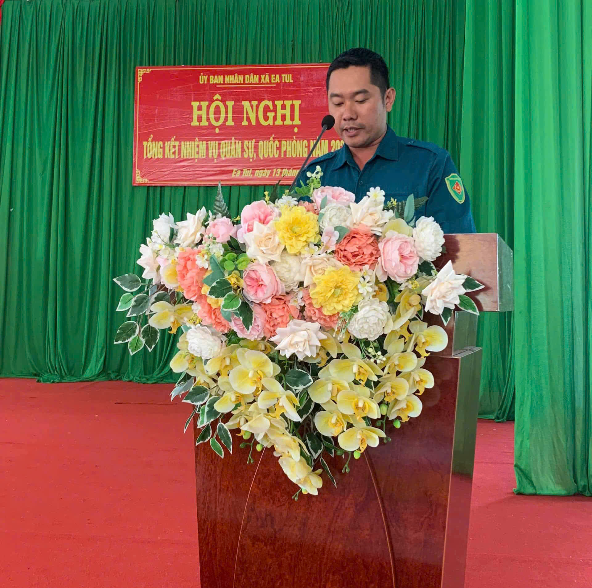 XÃ EA TUL TỔ CHỨC HỘI NGHỊ TỔNG KẾT NHIỆM VỤ QUÂN SỰ - QUỐC PHÒNG NĂM 2025